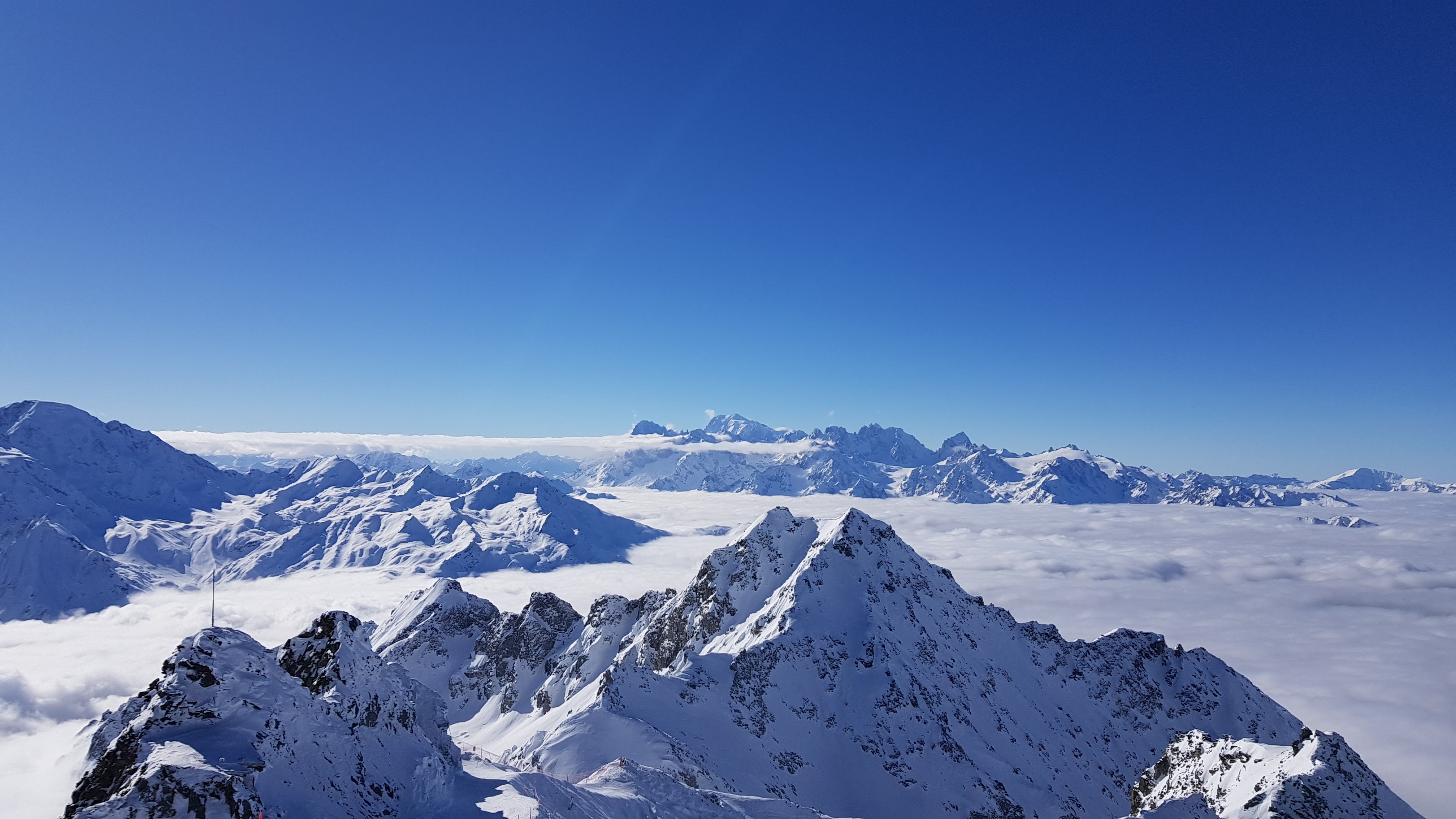 Lake of Clouds from atop Mont Fort, Valais